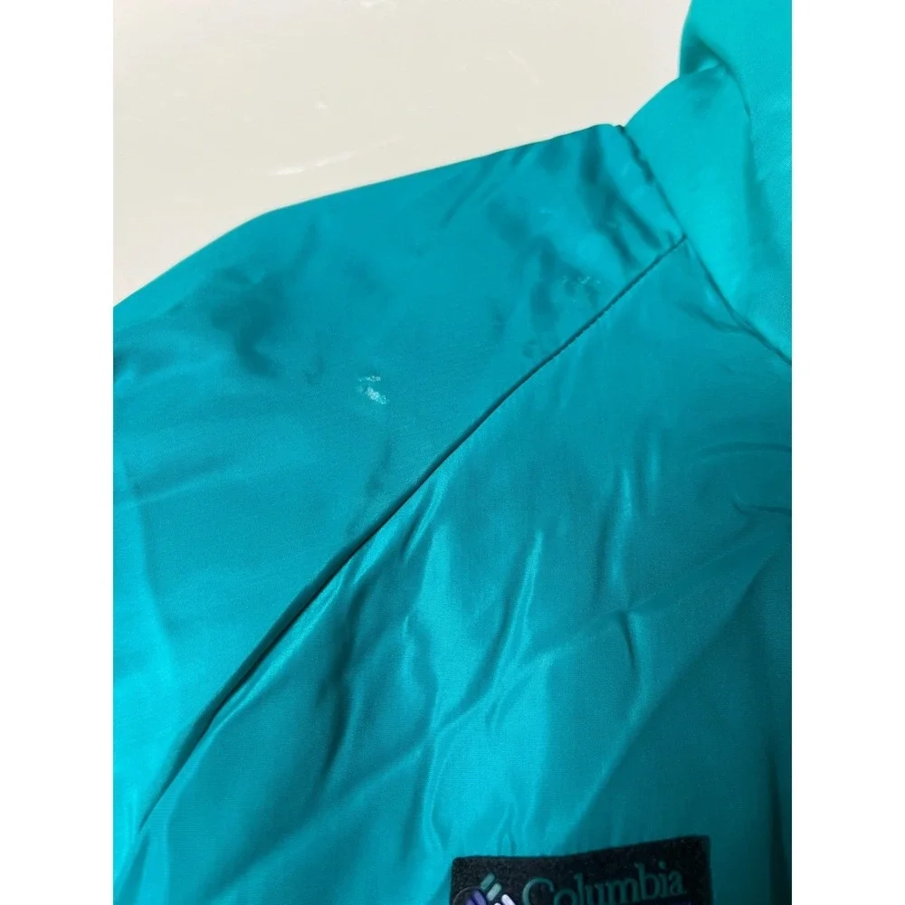 Vintage Columbia Sportswear Radial Sleeve Puffer Jacket Teal Purple Mens Large